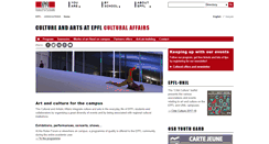 Desktop Screenshot of culture.epfl.ch