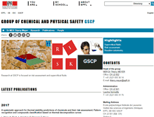 Tablet Screenshot of gscp.epfl.ch