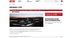 Desktop Screenshot of photonics.epfl.ch