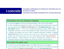 Tablet Screenshot of i-concrete.epfl.ch