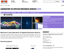 Tablet Screenshot of lapd.epfl.ch