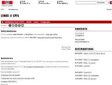 Tablet Screenshot of linux.epfl.ch