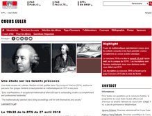 Tablet Screenshot of euler.epfl.ch