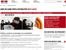 Tablet Screenshot of help-actu.epfl.ch