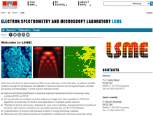 Tablet Screenshot of lsme.epfl.ch