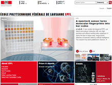 Tablet Screenshot of epfl.ch