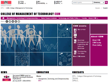 Tablet Screenshot of cdm.epfl.ch