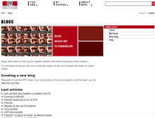 Tablet Screenshot of blogs.epfl.ch