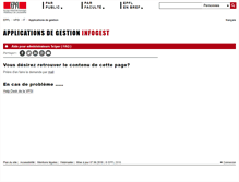 Tablet Screenshot of infogest.epfl.ch