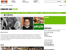 Tablet Screenshot of lemaitrelab.epfl.ch