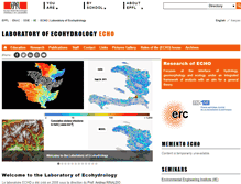 Tablet Screenshot of echo.epfl.ch