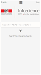 Mobile Screenshot of infoscience.epfl.ch