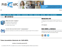 Tablet Screenshot of apc.epfl.ch