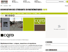 Tablet Screenshot of cqfd.epfl.ch
