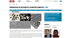 Desktop Screenshot of lpmc.epfl.ch