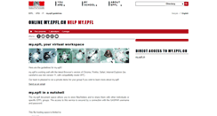 Desktop Screenshot of help-my.epfl.ch