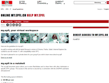 Tablet Screenshot of help-my.epfl.ch