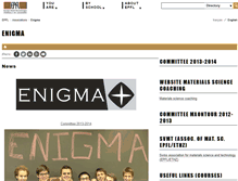 Tablet Screenshot of enigma.epfl.ch